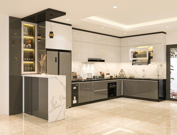 Thiết Kế Bếp Nhà Anh Đức – Nhà Bè