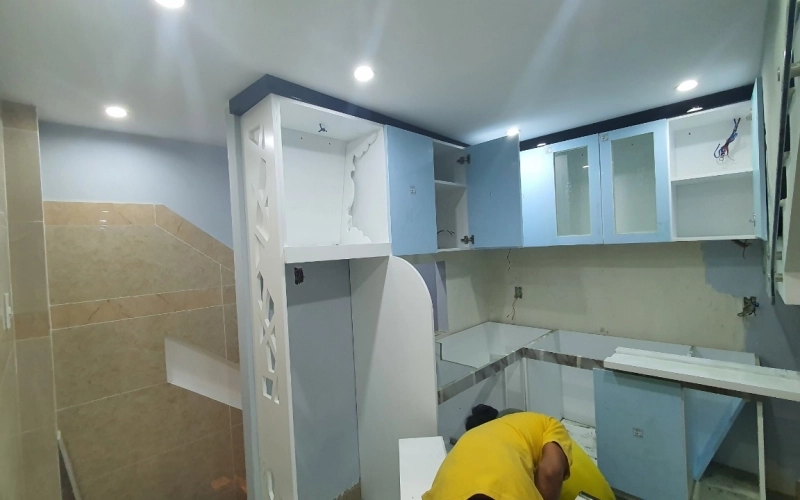 Thi Công Tủ Bếp Nhà Anh Trung Q10