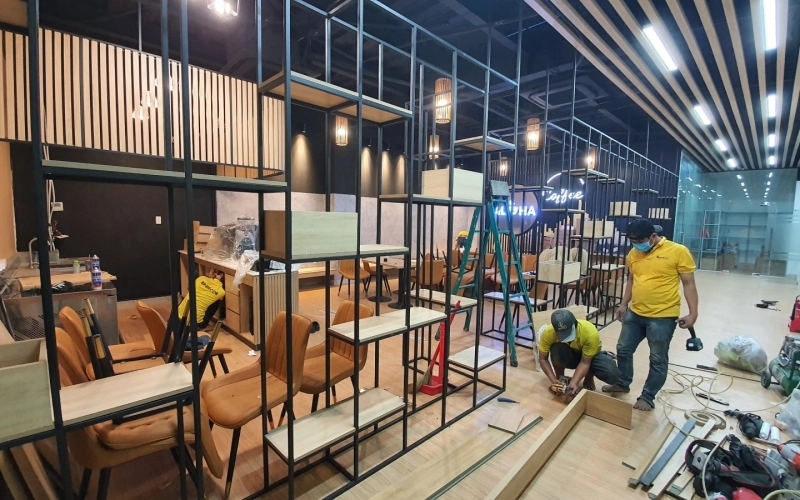 THI CÔNG NỘI THẤT COFFE SHOP ALOHA - TÂN BÌNH