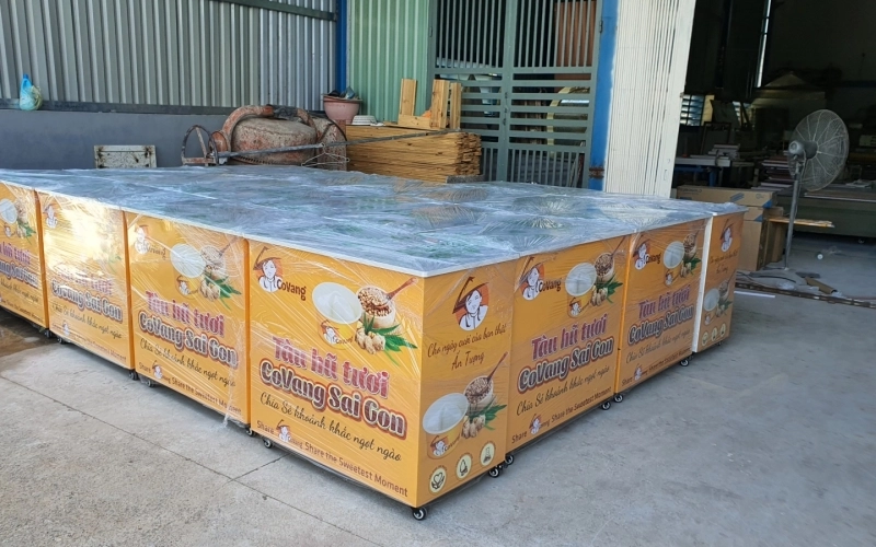 Xe bán hàng hệ thống tàu hũ tươi CoVang