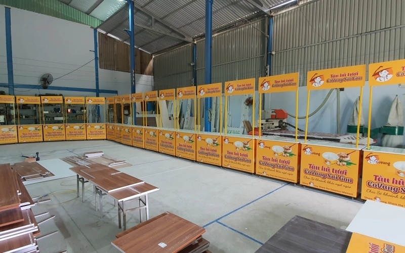 Xe bán hàng hệ thống tàu hũ tươi CoVang