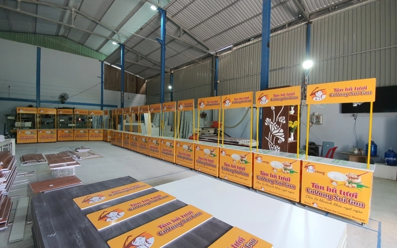 Xe bán hàng hệ thống tàu hũ tươi CoVang