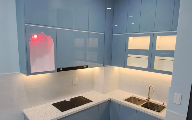 THI CÔNG BẾP NHÀ CHỊ VY - DQH GÒ VẤP